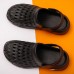 Men Breathable Hollow Out Two Ways Casual Slippers