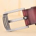 Men Genuine Leather 105 110 115 120 125 130cm Retro Wild Pin Buckle Jeans Suits Cowhide Belt