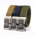 AWMN Men 125CM Nylon Tactical Belt Outdoor Leisure Canvas Waist Belts with Automatic Alloy Buckle